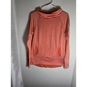 HEAD Women’s Performance Hoodie Medium Thumb Holes Kangaroo Pocket Orange